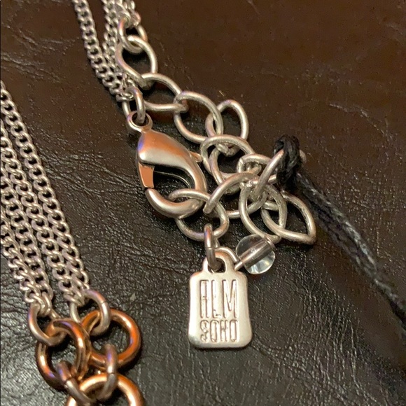 Robert Lee Morris Two-Tone Wire Wrapped Necklace - Picture 5 of 5